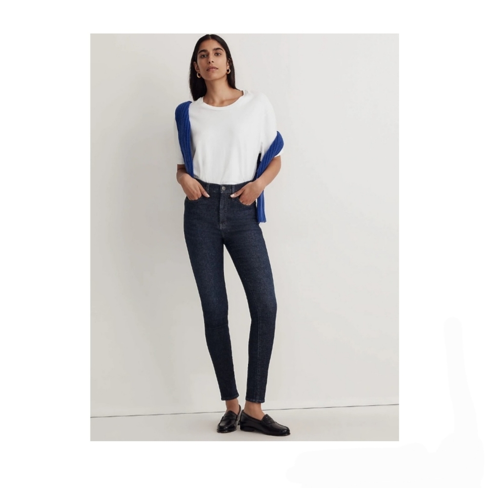 Madewell 10" High Rise Skinny Jean Size 29 #NH676 Dark Wash NEW NWT